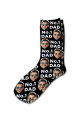 Photo & Message Personalised Photo Socks Black