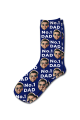 Photo & Message Personalised Photo SocksNavy Blue