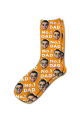 Photo & Message Personalised Photo Socks Orange