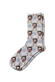 Reindeer Face Christmas Personalised Socks