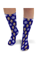 Snowflake Christmas Personalised Socks